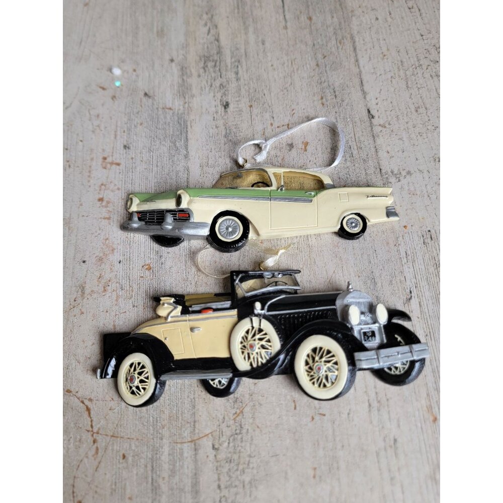Kurt Adler Ford car‎ vintage style ornament Xmas set
